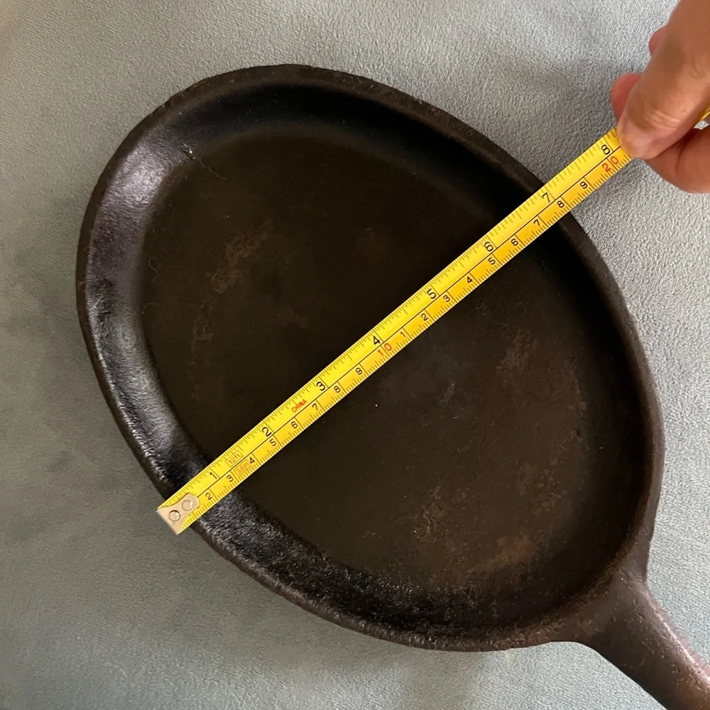 Vintage Oval Cast Iron Skillet